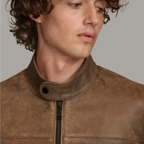 Wilsons Leather Aiden Color Blocked Racer Jacket - Picture 6 of 13